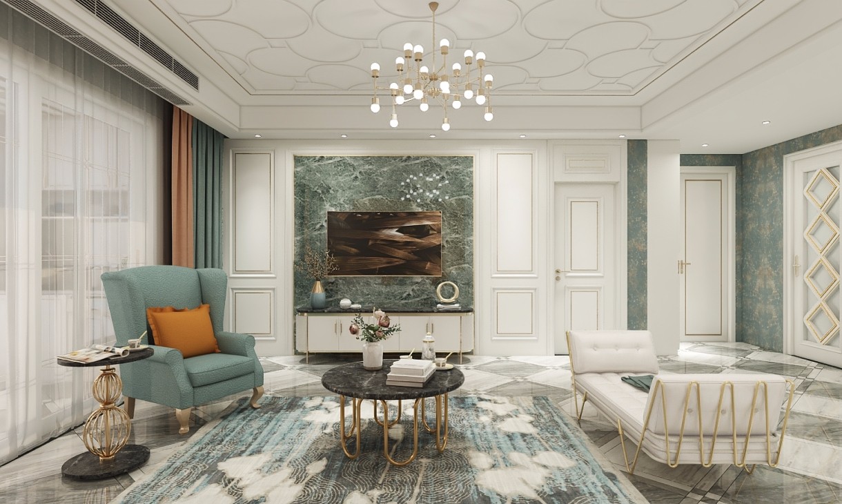 虹口现代美式风格翻新